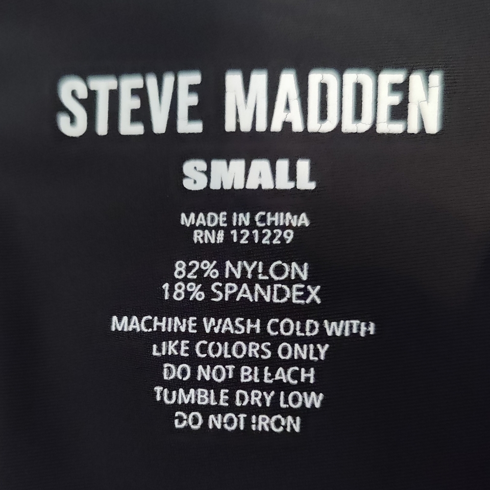 STEVE MADDEN Black Elastic Waistband Leggings - Picture 6 of 6